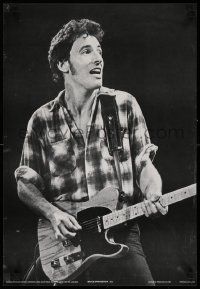 5t374 BRUCE SPRINGSTEEN 17x25 English commercial poster '81 on stage playing guitar!
