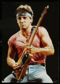 5t391 BRUCE SPRINGSTEEN 25x35 English commercial poster '85 great image of The Boss on stage!