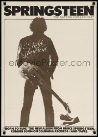 5t377 BRUCE SPRINGSTEEN 20x28 commercial poster '80s Born To Run, classic image of The Boss!
