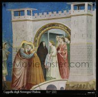 5t393 CAPELLA DEGLI SCROVEGNI 27x28 Italian commercial poster '90s Padova, classic art by Giotto!