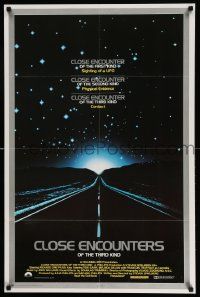 5t798 CLOSE ENCOUNTERS OF THE THIRD KIND 23x35 commercial poster '77 Spielberg classic!