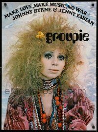 5t400 GROUPIE 22x29 Dutch commercial poster '69 Fabian's book, image of girl in wild make-up!