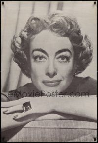5t828 JOAN CRAWFORD 27x39 commercial poster '60s wonderful super close-up of the actress!
