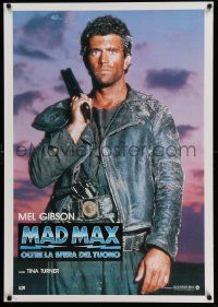 5t835 MAD MAX BEYOND THUNDERDOME 28x40 Italian commercial poster '80s wasteland hero Mel Gibson!