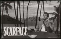 5t849 SCARFACE 23x35 commercial poster '83 Al Pacino as Tony Montana with gun!