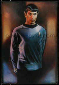 5t432 STAR TREK CREW 27x40 commercial poster '91 Drew Struzan art of Lenard Nimoy as Spock!