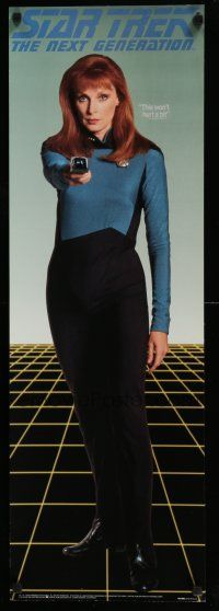5t855 STAR TREK: THE NEXT GENERATION 12x36 commercial poster '93 Gates McFadden as Dr. Crusher!