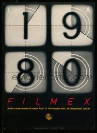 5t489 FILMEX '80 25x34 film festival poster '80 cool design by Doug May & Cliff Boule!
