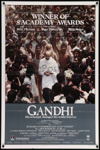 5t904 GANDHI 27x41 video poster '82 Ben Kingsley as The Mahatma, directed by Richard Attenborough!