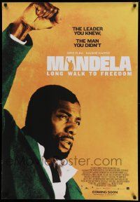5t929 MANDELA: LONG WALK TO FREEDOM 27x39 Canadian video poster '13 Idris Elba as Nelson Mandela!