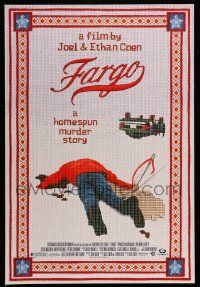 5t548 FARGO mini poster '96 a homespun murder story from the Coen Brothers, great image!