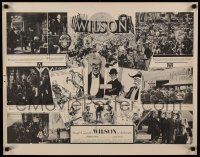 5t466 WILSON set of 4 22x28 educational posters '44 info about the President, ultra rare!