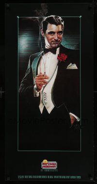 5t934 NOSTALGIA MERCHANT 20x40 video poster '86 cool Drew Struzan art of smoking Cary Grant!