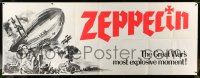 5t472 ZEPPELIN paper banner '71 York, Sommer, art of the great war's most explosive moment!