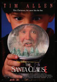5t448 SANTA CLAUSE DS lenticular 1sh '94 Disney, fat jolly Tim Allen, Christmas comedy!