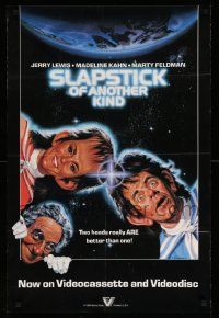 5t953 SLAPSTICK OF ANOTHER KIND 24x36 video poster '82 Jerry Lewis, Kahn, Robert Tanenbaum!