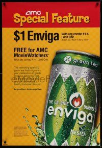 5t572 AMC THEATRES DS 27x40 special '07 cool ad from the movie theater chain, Enviga!