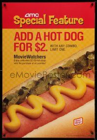 5t569 AMC THEATRES DS 27x40 special '00s cool ad from the movie theater chain, hot dog!