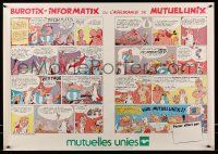 5t112 ASTERIX 26x36 French advertising poster '83 great comic strip artwork!