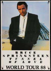 5t171 BRUCE SPRINGSTEEN 23x33 music poster '88 image of the Boss with great bolo tie!