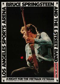 5t170 BRUCE SPRINGSTEEN 22x31 music poster '81 A Night for the Vietnam Veteran, the Boss on stage!