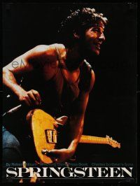 5t168 BRUCE SPRINGSTEEN 18x24 music poster '80s on stage with guitar, book promotion!