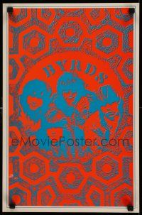 5t176 BYRDS 13x20 music poster '67 psychedelic artwork of the band by Robert Wendell!
