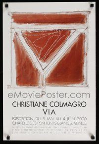 5t256 CHRISTIANE COLMAGRO VIA 16x24 French museum/art exhibition '00 wonderful different artwork!