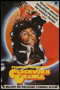 5t661 CLOCKWORK ORANGE teaser 20x30 special R82 Stanley Kubrick classic, art of Malcolm McDowell!