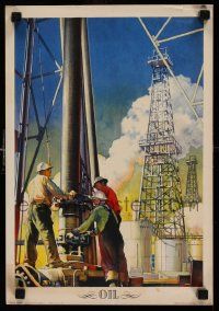 5t095 COCA-COLA 11x16 art print '42 wonderful art of oil rigs and workers!