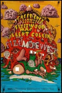 5t178 CREEDENCE CLEARWATER REVIVAL/FLEETWOOD MAC/ALBERT COLLINS 14x21 music poster '69 Conklin!