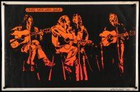 5t179 CROSBY, STILLS, NASH & YOUNG 23x35 music poster '70s cool silk-screen artwork of the band!