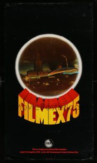 5t487 FILMEX '75 20x36 film festival poster '75 cool image of Martian Ship, blank design!