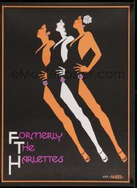 5t185 FORMERLY THE HARLETTES 25x33 music poster '77 Richard Amsel art of sexy singers!