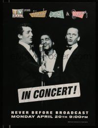 5t510 FRANK DEAN & SAMMY IN CONCERT tv poster '98 great image of the singing trio!