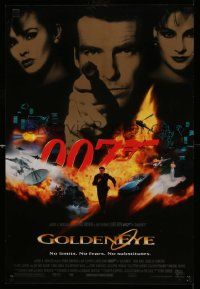 5t550 GOLDENEYE mini poster '95 Pierce Brosnan as secret agent James Bond 007, cool montage!
