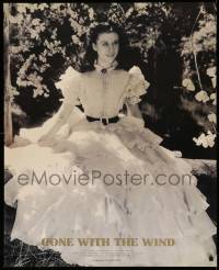 5t687 GONE WITH THE WIND 29x36 Japanese special R97 portrait of Vivien Leigh as Scarlett!