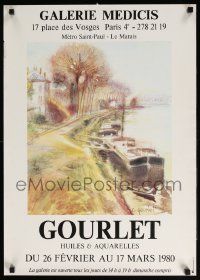 5t267 GOURLET 19x27 French museum/art exhibition '80 wonderful different artwork!