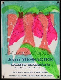 5t276 JEAN MESSAGIER 23x31 French museum/art exhibition '75 wonderful artwork by the artist!