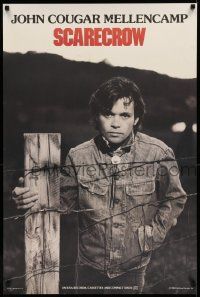 5t196 JOHN MELLENCAMP 24x36 music poster '85 portrait of the star on fence for Scarecrow release!
