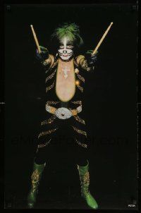 5t197 KISS 22x34 music poster '79 great image of drummer Peter Criss from Dynasty!