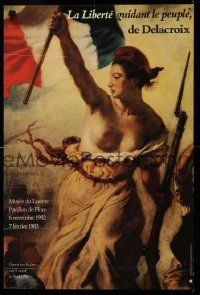 5t280 LA LIBERTE GUIDANT LE PEUPLE DE DELACROIX 16x24 French museum/art exhibition '82 Rosier art!