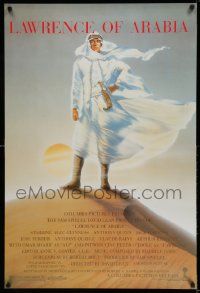5t987 LAWRENCE OF ARABIA REPRO 27x40 special '90s David Lean classic starring Peter O'Toole!