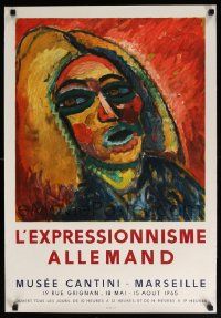 5t284 L'EXPRESSIONNISME ALLEMAND 21x31 French museum/art exhibition '65 cool artwork by the artist!
