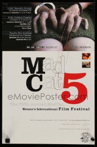 5t203 MADCAT 5 11x17 music poster '01 Fifth Annual MadCat Women's International Film Festival!