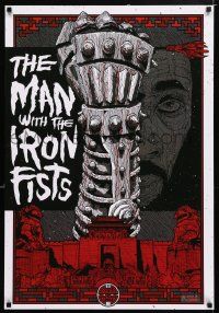 5t709 MAN WITH THE IRON FISTS heavy stock wilding 24x35 special '12 black/red/gray art by Knight!