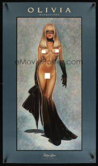 5t103 MASQUERADE 22x38 art print '95 super sexy full-length nude art by Olivia De Berardinis!