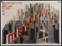 5t988 METROPOLIS REPRO 27x37 French special '00s cool art from the French re-release poster!