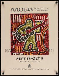 5t241 MOLAS 18x23 museum/art exhibition '80s colorful folk art of the Cuna Indians!