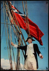 5t724 MUTINY ON THE BOUNTY 27x39 Italian special '62 image of Trevor Howard as Captain Bligh!